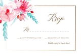 In bloom - RSVP card